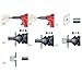 Waycreat Stainless Steel Rivet Nut, Threaded Rivetnut Insert Nutsert M3 M4 M5 M6 M8 M10 M12 Assortment Kit, 189-Pack