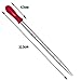 OESS Thick Glass Graduated Dropper Pipettes 1ml with Red Rubber Caps Pk/4