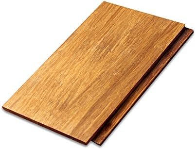 Cali Bamboo - Solid Wide Click Bamboo Flooring, Mocha Brown, Light Distressed - Sample Size 8" L x 5 1/8" W x 9/16" H