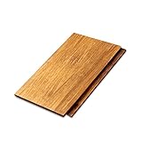 Cali Bamboo - Solid Wide Click Bamboo Flooring, Mocha Brown, Light Distressed - Sample Size 8