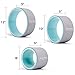 Aokitec Yoga Wheel Set 3 Pack Chirp Yoga Roller Set Strongest & Most Comfortable Dharma Yoga Prop Wheel Set of 3 for Back Pain and Stretching (12, 10, 6 inch), Bluethumb 1