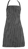 Bellemain Professional Chef's Bib Apron with Pockets - Classic Chalk Stripe - Unisex - Restaurant - Kitchen - BBQ - Extra Large 27
