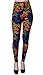 VIV Collection One Size Print Fashion Leggings, Bengal Splash