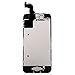 Corepair Full Assembly Replacement for iPhone 5C (4.0 Inch) LCD Display Screen Touch Digitizer Assembly, Facing Proximity Sensor+ Home Button+ Ear Speaker+ Front Camera+ Repair Tools (5C Black)