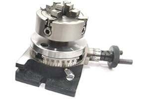 AD INTERNATIONAL 3"/ 80 MM MILLING ROTARY TABLE WITH 70 MM 4 JAW INDEPENDENT CHUCK