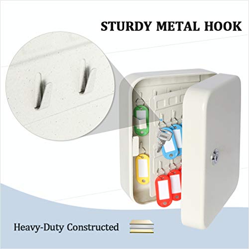 2 Large+Metal+Hooks+Cabinet+Security