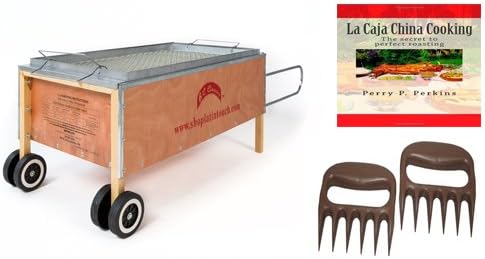 Caja China Asar Caja Pig Horno 70lbs W/Free Cocina patas oso y...: Amazon.es: Jardín