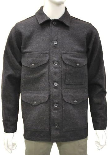 Amazon フィルソン Filson シングル マッキーノ クルーザー ウールジャケット Charcoal チャコール 並行輸入品 40 コート ジャケット 通販