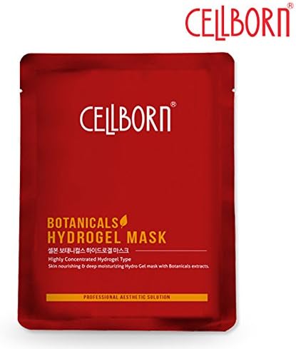 Cellborn (1 Sheet) NATURAL EXTRACT Botanical Hydro Gel Mask For Men &amp; Women (For Dry, Rough, Dehydrated Skin) - Moisturizing | Hydrating | Anti-Aging | Improve Skin tone | Boost skin's Immune System
