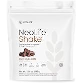 NeoLife - NeoLifeShake - Meal Replacement Shake Powder, 25 Vitamins & Minerals, 22 Amino Acids, High Protein Nutrition & 5gr Fiber, Protein Powder for Shakes - Rich Chocolate, Weight 22.8 oz (645g)