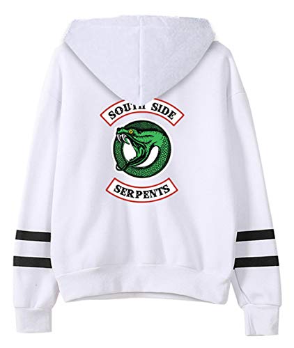 41JHref%2BHPL HUASON Mujer Sudadera con Capucha Serpiente Impresa de Riverdale Manga Larga Deportiva Casual Hoodie HUASON Mujer Sudadera con Capucha Serpiente Impresa de Riverdale Manga Larga Deportiva Casual Hoodie - Imagen 3