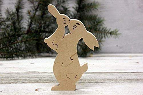 natural wooden animals