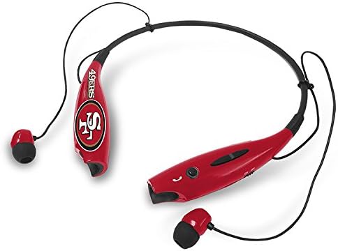 San Francisco 49ers Wireless Neckless Hands-free Bluetooth Headset Earbuds Light Weight