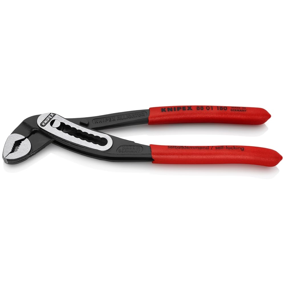Photo 1 of Knipex 8801180 7-Inch Alligator Pliers, Black/Red