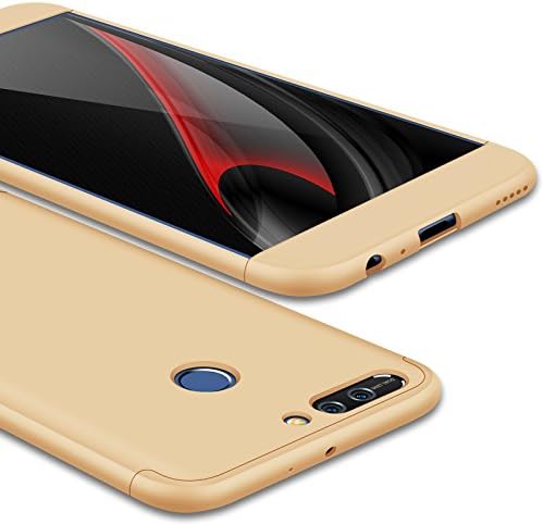 Honor 8 Pro Case, Honor V9 Case, GKK Double Dip Ultra Slim Knight Series Case For Huawei Honor 8 Pro Hybrid PC [HARD] Full Protection Matte Phone Case (Gold)