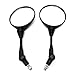 Triclicks Motorcycle Rear View Side Mirrors Folding Round Mirrors For Harley Suzuki Yamaha Honda Kawasaki ATV Electric Bicycles Scooters w/ 8mm and 10mm Thread, Black