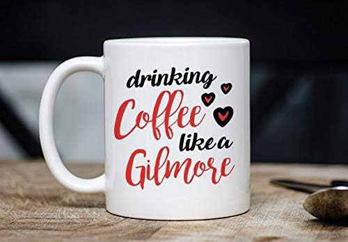 H23ilaryVogt Drinking Coffee Like A Gilmore Girl Mug Tv Show Mug Tv Show Coffee Mug Tv Show Fan Gift Gift for Tv Show Fan Gilmore Girl Mug