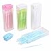 Coobbar 200pcs Double Head 50pcs/Box Dental Floss Interdental Toothpick Brush Teeth Stick Dental Oral Care Toothpicks