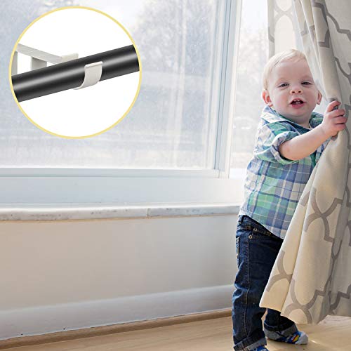 MENOLY 5 Pairs (10 Pcs) Window Blind Rod Brackets, Rod Holders for