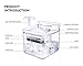 Pecute Pet Water Fountain, 3L/3 Outlet Mode Automatic Cat Water Fountain Transparent Design Dog Water Dispenser with 2 Reusable Filter for Cats, Dogs, Multiple Pets