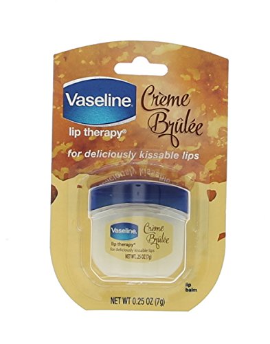 Vaseline Lip Therapy Lip Balm, Creme Brulee 0.25 oz (Pack of 8)