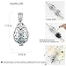 SHUHONEY 30PCS Pearl Cage Pendants for Jewelry Making Aromatherapy Essential Oil Diffuser Lockets DIY Necklace & Bracelet Charms Bulk Bead Cages for 7-8mm Pearls Gifts for Women (Rhodium Plated)