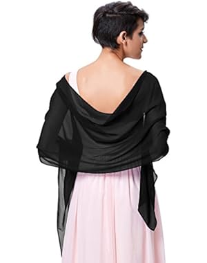 Kate Kasin Charming Soft Chiffon Bridal Evening Party Scarves Shawls KK229