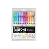 Tombow Twintone Marker Set, Pastel, 12-Pack Dual-Tip