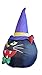 BZB Goods 4 Foot Illuminated Halloween Inflatable Black Cat with Witch Hat Decoration