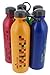 reduce WaterWeek Reusable Water Bottle Set with Carry Carousel â€“ 5 Pack, 16oz â€“ BPA-free, Leak Proof Twist Off Cap â€“ Assorted Colors