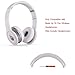 Solo HD Wireless Replacement Head Band Headband Repair Parts Compatible with Beats by Dr Dre Solo HD Wireless Headphones - White