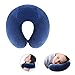 MOCREO Travel Bliss Memory Foam Neck Pillow - Premium Neck Support Pillow for Comfort Rest. Lightweight Neck Rest Pillow for Airplane