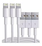 eTECH [2 Pack] Lightning Cable, Fast Charging & Sync Charger Cable Compatible/Replacement for Apple iPhone Xs Max, XR, X 8 Plus 7 Plus 6S Plus 6 Plus 5 5S SE, iPad Pro Air, iPad Mini 1/2/3/4 (3 Feet)