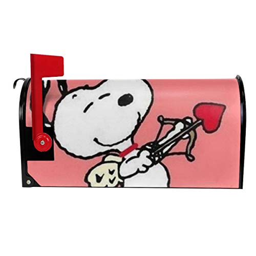 Duwamesva Funny Mailbox Cover Snoopy Cupid Print Magnetic Mail Cover Post Letter Box Cover Home Garden Decor