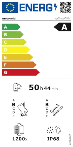 Motorola edge50 neo Smartphone (6,36"-Super-HD-Display, 50-MP-Kamera mit Moto-KI, 8/256 GB, 4310 mAh, Android 14) Pantone Grisaille (Veganes Kunstleder), inkl. Schutzcover 9
