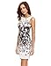 Floerns Women's Floral Bodycon Cocktail Party Summer Dresses Black Flower XS
