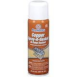 Permatex 80697-12PK Copper Spray-A-Gasket Hi-Temp Adhesive Sealant, 9 oz. net Aerosol Can (Pack of 12)