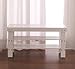 Roundhill Furniture Pina Quality Solid Wood Shoe Bench, White Finish