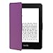 OMOTON Kindle Paperwhite Case Cover - The Thinnest Lightest PU Leather Smart Cover Kindle Paperwhite fits All Paperwhite Generations Prior to 2018 (Will not fit All New Paperwhite 10th Gen), Purple