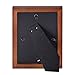 RPJC 4x6 inch Picture Frame Made of Solid Wood High Definition Glass for Table Top Display and Wall Mounting Photo Frame Brown