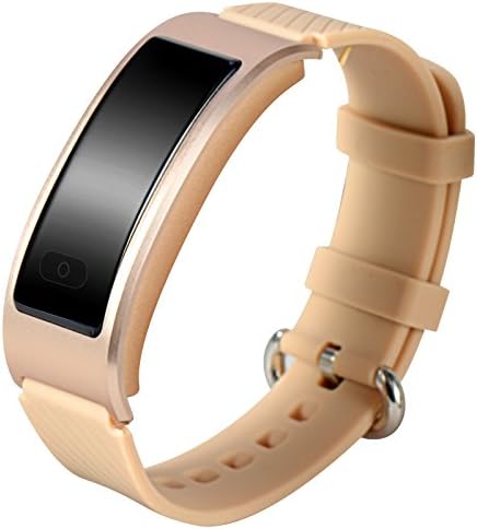 Jeystar Fitness Tracker IP 68 Waterproof Bluetooth Smart Wrist Watch Band Bracelet Swimming Recorder Wireless Heart Rate for IOS iphone Samsung Android phones (Gold)