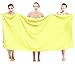 SALBAKOS 100% Turkish Cotton Jumbo Bath Sheet Towel Oversized 40x80 inch | Premium Hotel & Spa Quality, Soft, Absorbent, XL Bath Towels | Made in Turkey (Pack of 1, Yellow, Jumbo Bath Sheet)