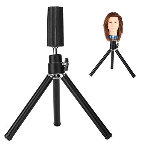 Antilog Mannequin Head Tripod, Portable Adjustable Wig Head Tripod Stand Holder Salon Model Hairdressing Training Head Holder for Hairdressing Makeup Beauty