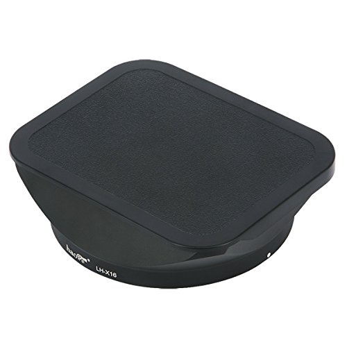 Haoge Square Metal Lens Hood With Cap For Fujifilm Fuji Fujinon