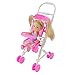 Qiyun Baby Infant Carriage Stroller For Kelly Doll Barbie Plastic Furniture