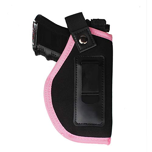Kosibate TM IWB Holster for Women Gun IWB Concealed Carry fits Glock 17 19 26 27 29 30 33 42 43 Springfield XD XDS Taurus PT111 Ruger LC9 & All Similar Handguns (Pink, Right Hand)