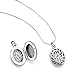 Chuvora 925 Oxidized Sterling Silver Open Filigree Detailed Oval Shaped Locket Pendant Necklace, 18 inches