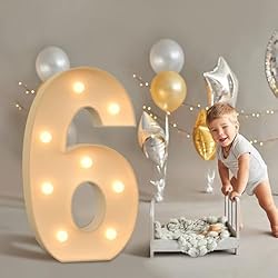 imprsv Marquee Numbers, 3FT Light Up Numbers for