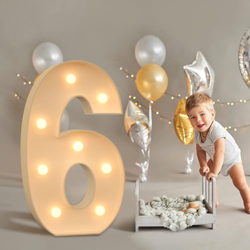 imprsv Marquee Numbers, 3FT Light Up Numbers for