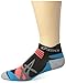 ASICS Kayano Single Tab Sock, Black/Atomic Blue, Medium